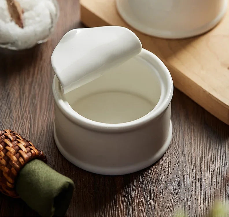 Bol en Céramique en Forme de Boîte – Idéal pour Pudding, Desserts, Sauces & Soupes