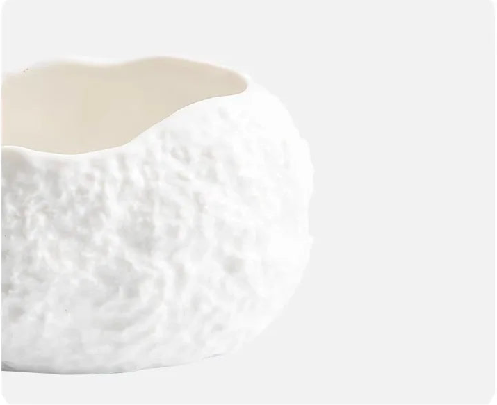Bol en Céramique Texture Roche – Bol à Dessert, Soupe & Cuisine Moléculaire