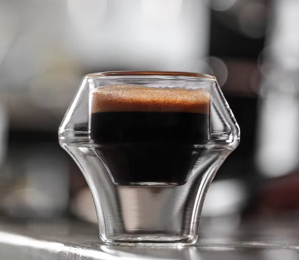 Mug en Verre Double Paroi Transparent – Tasse en Verre Borosilicate pour Café, Thé, Latte | Accessoire de Cuisine et Bar Design