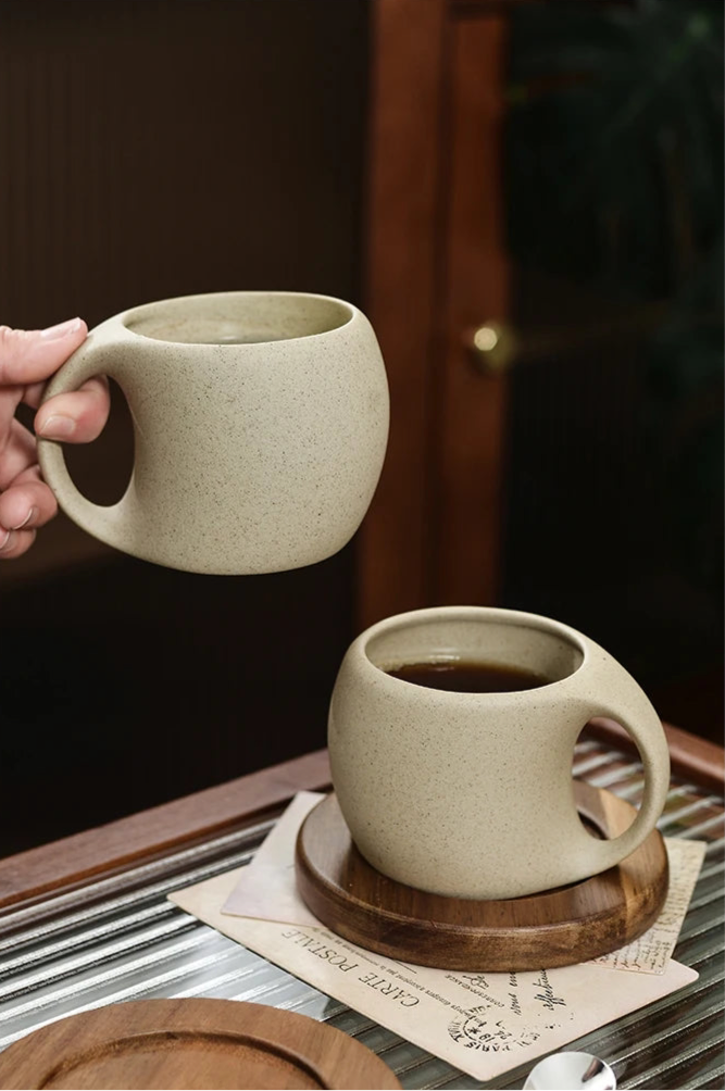 Tasse en céramique vintage - Élégance rétro pour café et thé