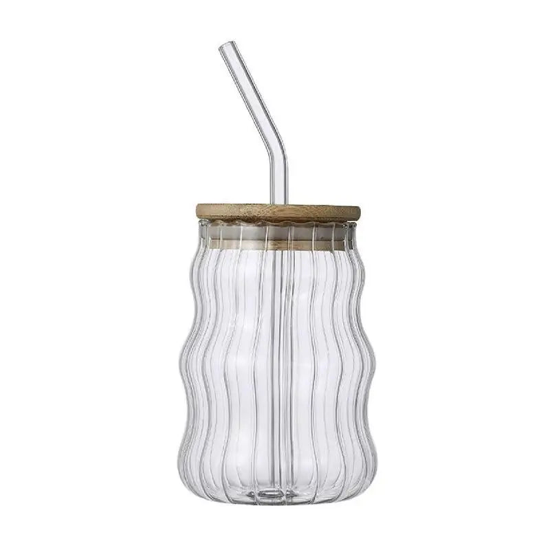 Verre Bubble Tea 550ml avec Paille – Tasse Transparente pour Jus, Lait, Café et Cocktails