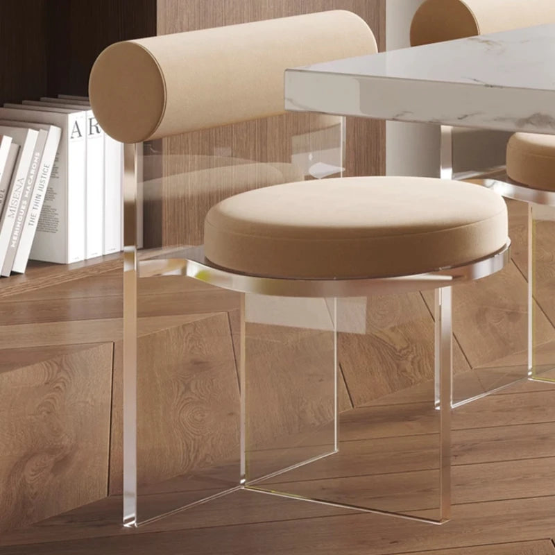 Chaises transparentes en acrylique – Design minimaliste pour coiffeuse, salle à manger, salon, café ou événements – Style moderne et élégant