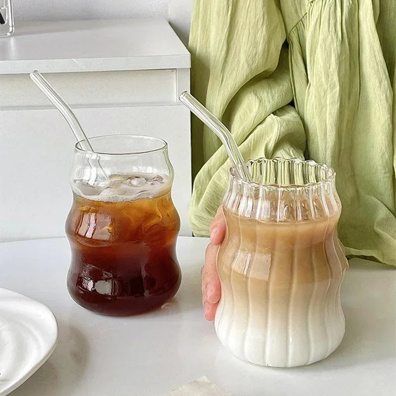 Verre Bubble Tea 550ml avec Paille – Tasse Transparente pour Jus, Lait, Café et Cocktails