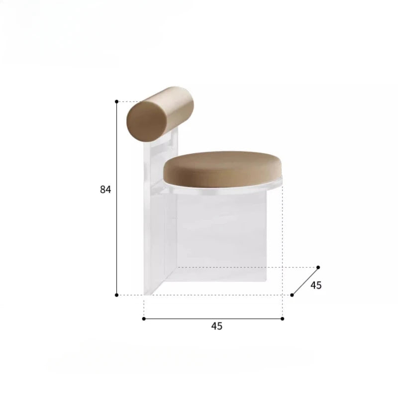 Chaises transparentes en acrylique – Design minimaliste pour coiffeuse, salle à manger, salon, café ou événements – Style moderne et élégant