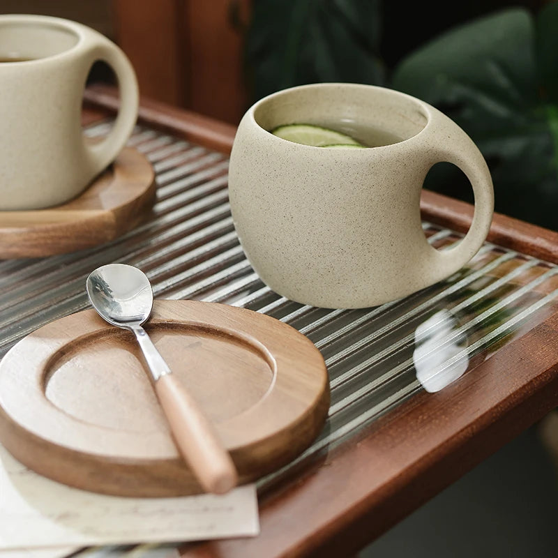 Tasse en céramique vintage - Élégance rétro pour café et thé