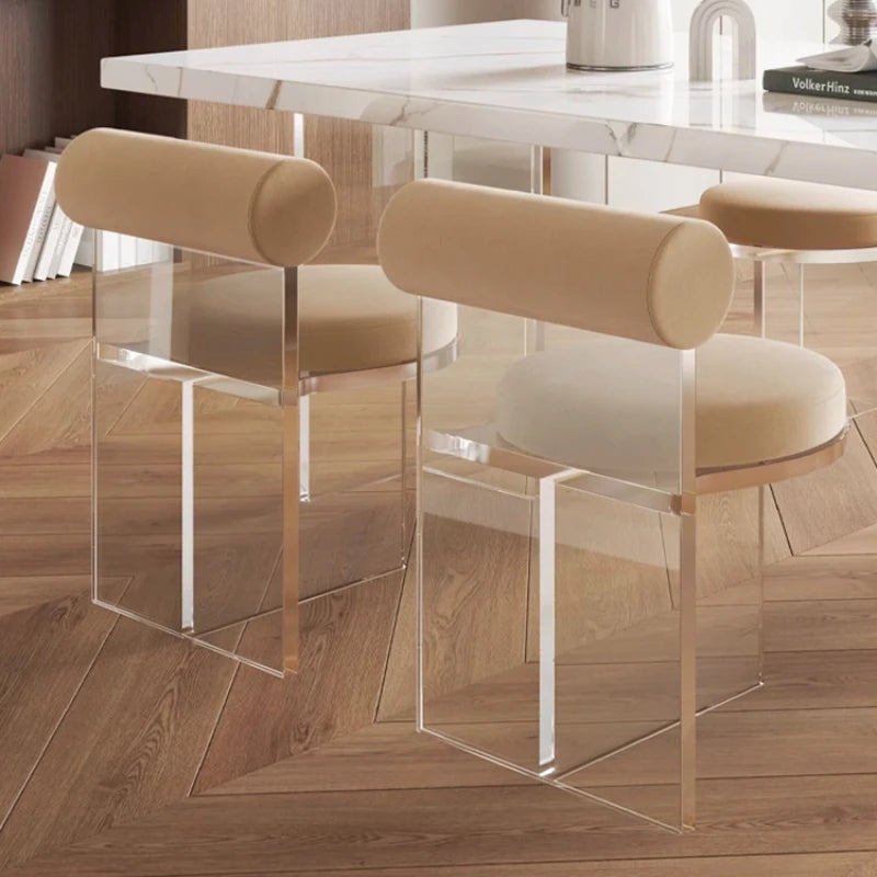 Chaises transparentes en acrylique – Design minimaliste pour coiffeuse, salle à manger, salon, café ou événements – Style moderne et élégant