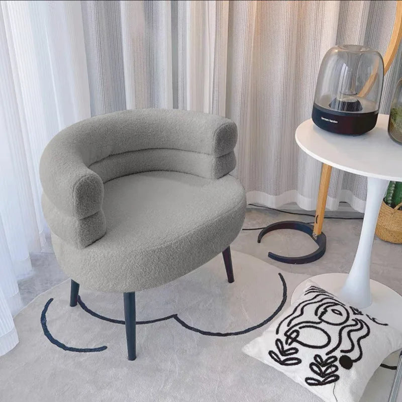 Fauteuil Moderne en Tissu Bouclette – Confort et Design Élégant pour Salon & Chambre