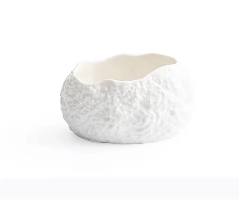 Bol en Céramique Texture Roche – Bol à Dessert, Soupe & Cuisine Moléculaire