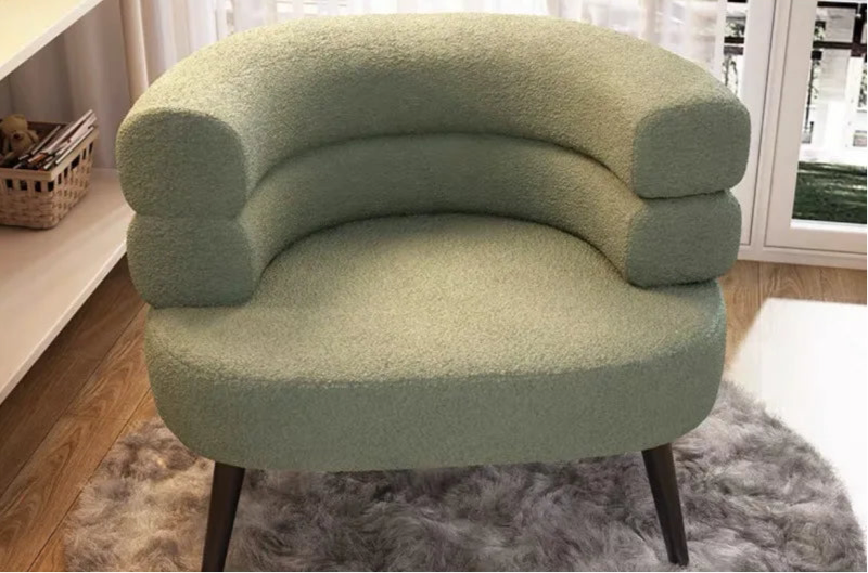 Fauteuil Moderne en Tissu Bouclette – Confort et Design Élégant pour Salon & Chambre