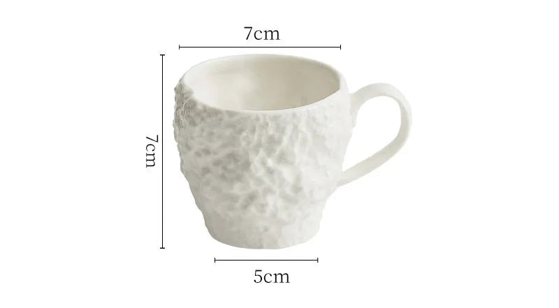 Tasse à Lait en Céramique Motif Marbre – Mug Petit-Déjeuner Créatif avec Anse pour Café, Thé ou Expresso | Style Anglais Élégant