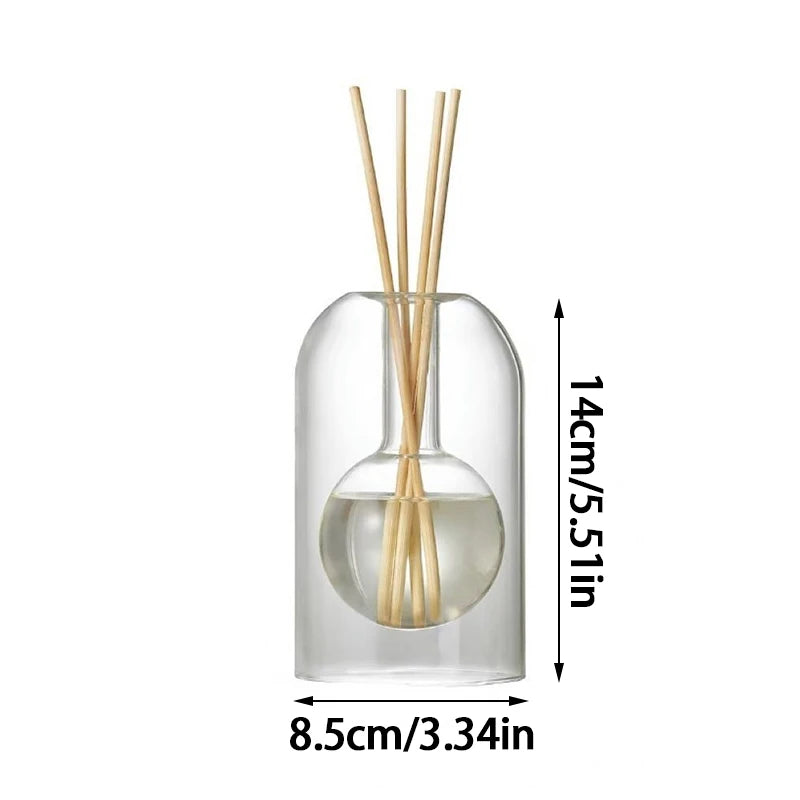 Diffuseur d’arômes japonais en verre – Bouteille moderne pour huiles essentielles et décoration zen