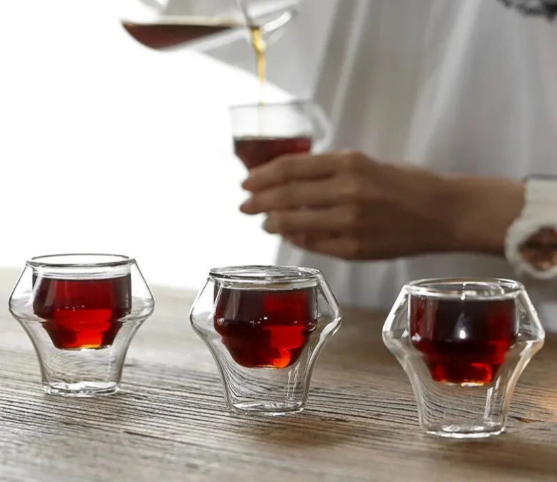 Mug en Verre Double Paroi Transparent – Tasse en Verre Borosilicate pour Café, Thé, Latte | Accessoire de Cuisine et Bar Design