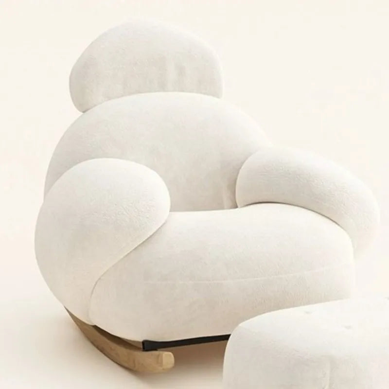 Fauteuil à Bascule Nordique – Design Minimaliste et Confort Douillet