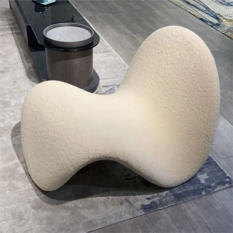 Fauteuil Minimaliste Italien – Confort & Élégance en Velours Bouclette