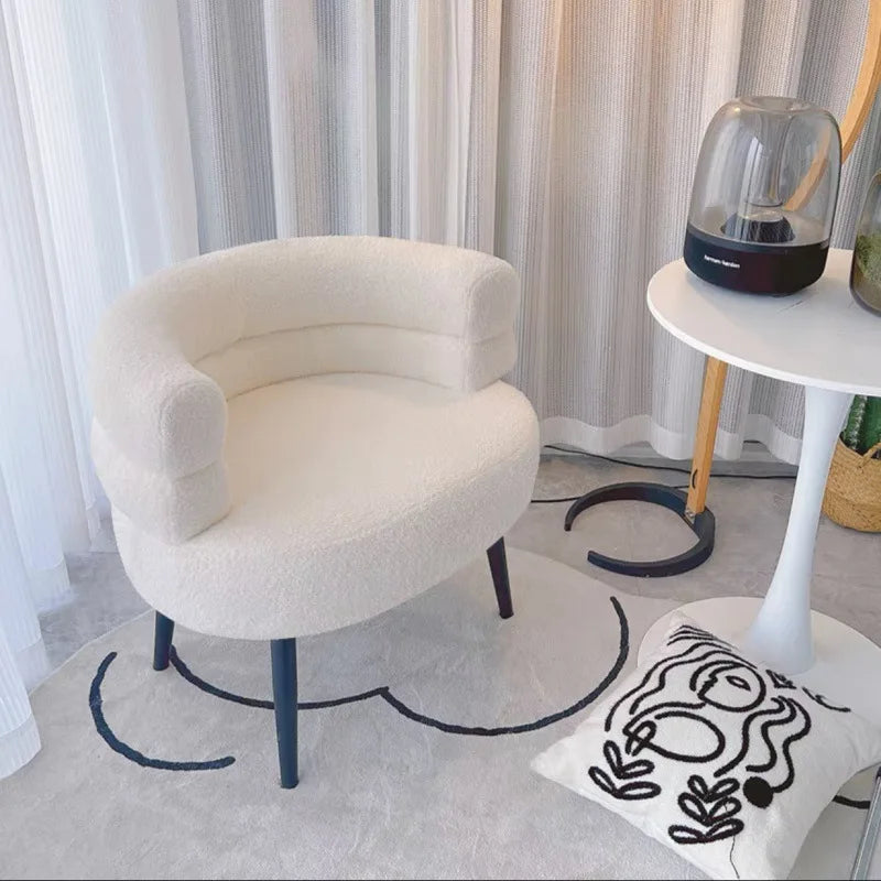 Fauteuil Moderne en Tissu Bouclette – Confort et Design Élégant pour Salon & Chambre
