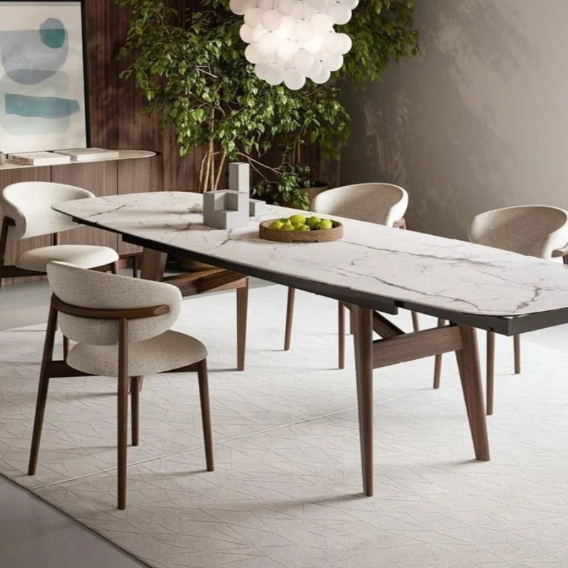 Chaise moderne style nordique – Design simple et élégant, luxe léger – Pour bureau, salle à manger ou cuisine – Structure en bois massif