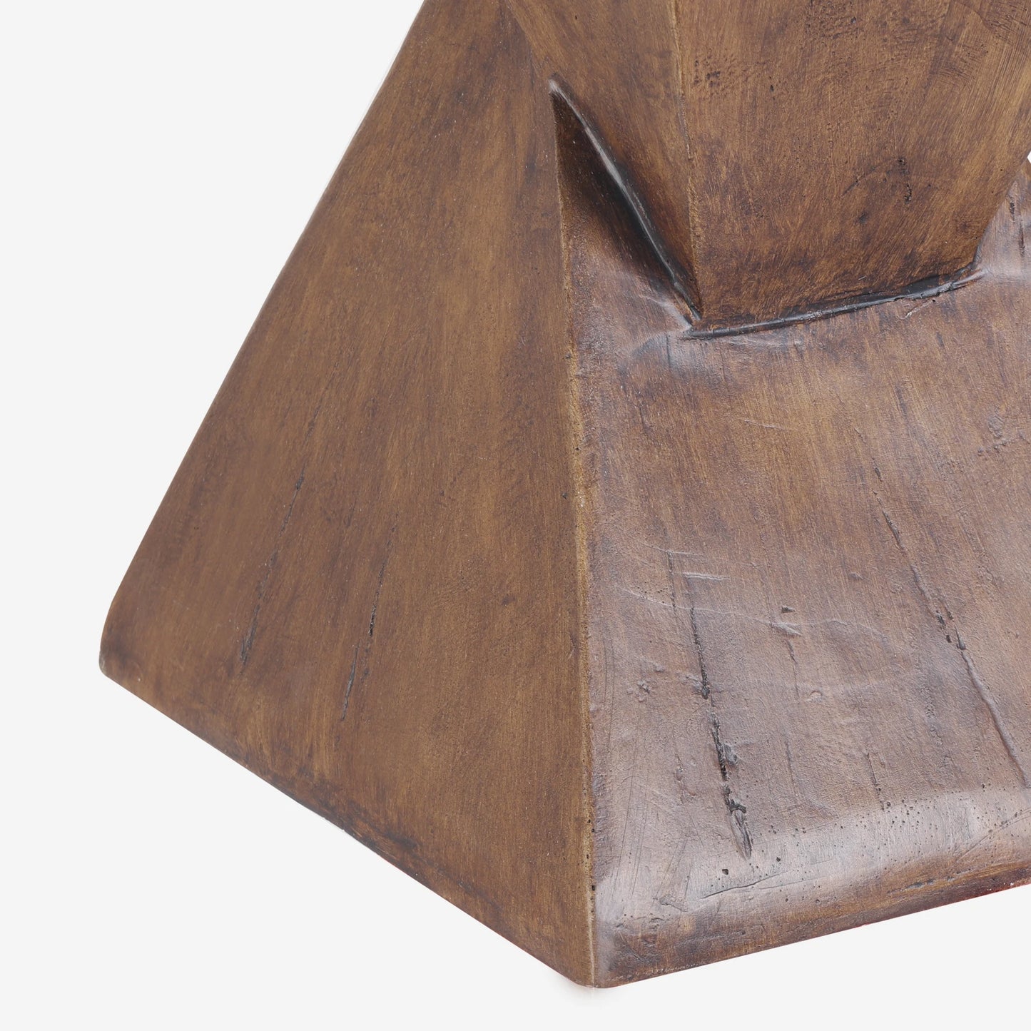 Table d’appoint en béton léger – Design géométrique moderne pour intérieur et extérieur – Petite table de chevet, bout de canapé ou table basse