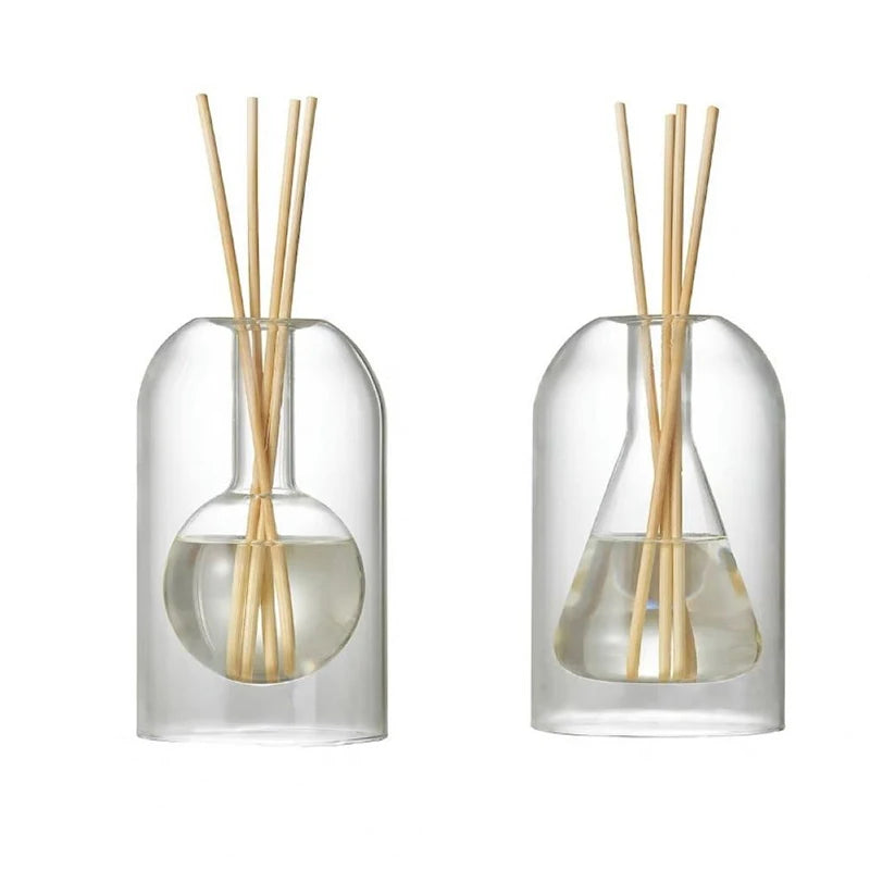 Diffuseur d’arômes japonais en verre – Bouteille moderne pour huiles essentielles et décoration zen