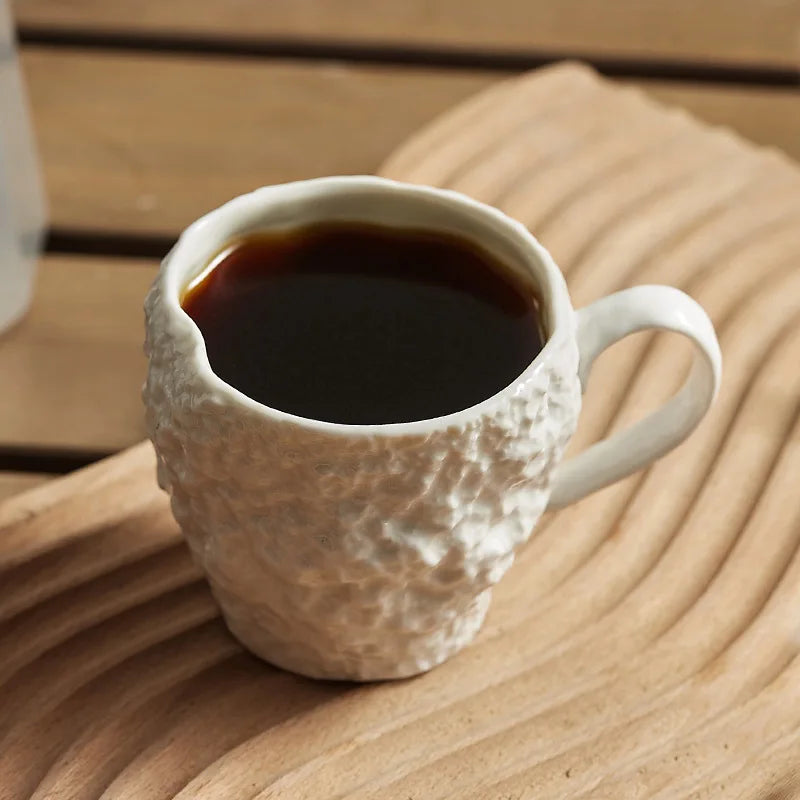 Tasse à Lait en Céramique Motif Marbre – Mug Petit-Déjeuner Créatif avec Anse pour Café, Thé ou Expresso | Style Anglais Élégant