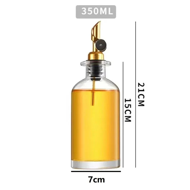 Bouteille en Verre Distributeur d’Huile d’Olive 1PC – Contenant Condiment/Vinaigre pour Cuisine