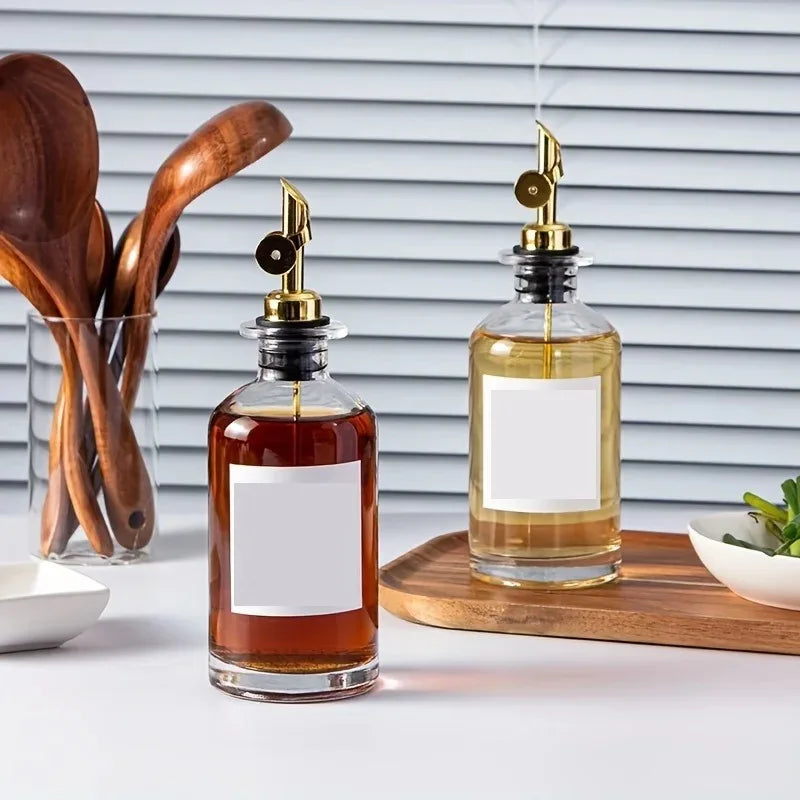 Bouteille en Verre Distributeur d’Huile d’Olive 1PC – Contenant Condiment/Vinaigre pour Cuisine