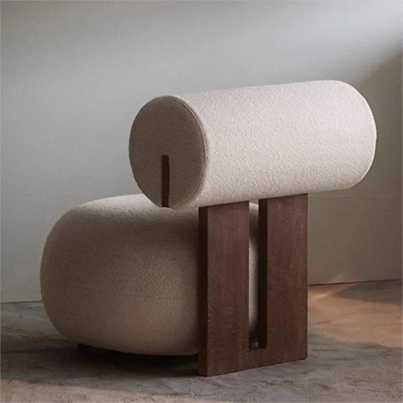 Fauteuil Nordique en Bois Massif – Élégance Luxe et Confort Personnalisable